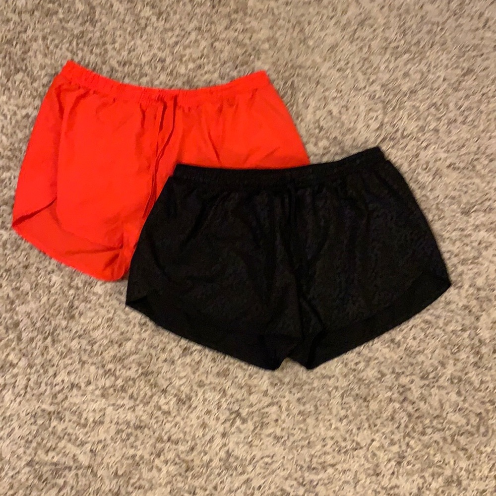 Old Navy | Red and Leopard Print Black | Light Weight Running Shorts | Altered